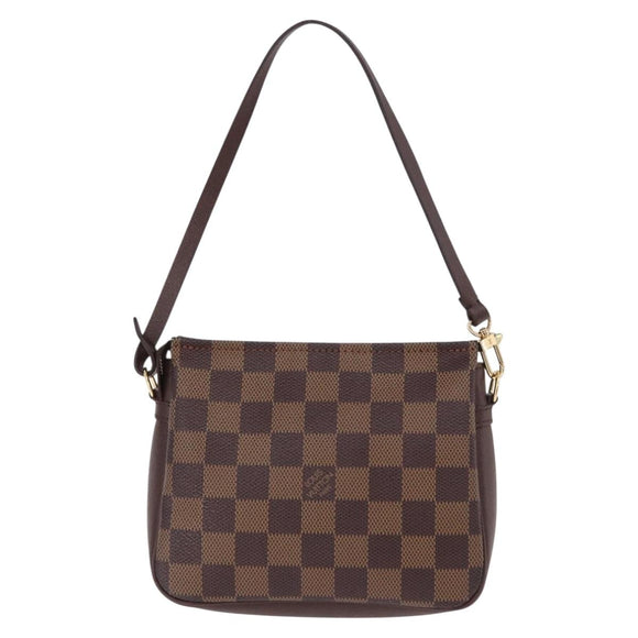LOUIS VUITTON Damier Ebene Trousse makeup Pouch N51982 LV Auth 192050V