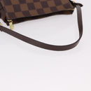 LOUIS VUITTON Damier Ebene Trousse makeup Pouch N51982 LV Auth 192050V-7