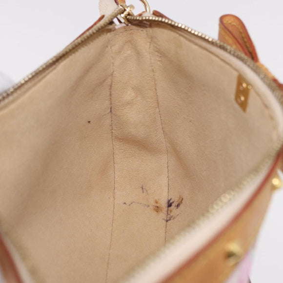 LOUIS VUITTON Cherry Blossom Pochette Accessoires Pouch Rose M92007 Auth 192052V