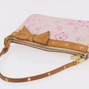 LOUIS VUITTON Cherry Blossom Pochette Accessoires Pouch Rose M92007 Auth 192052V-7