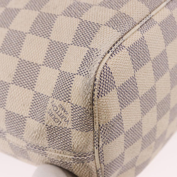 LOUIS VUITTON Damier Azur Neverfull PM Tote Bag N41362 LV Auth 192055