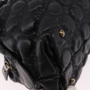 Salvatore Ferragamo Gancini Boston Bag Leather Black Silver Auth 192056V-9
