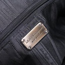 Salvatore Ferragamo Gancini Boston Bag Leather Black Silver Auth 192056V-19