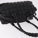 Salvatore Ferragamo Gancini Boston Bag Leather Black Silver Auth 192056V-6