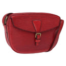 LOUIS VUITTON Epi Jeune Fille MM Shoulder Bag Red M52157 LV Auth 192062-1