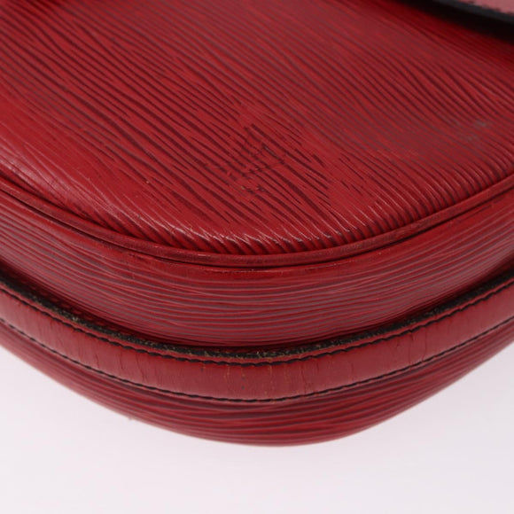 LOUIS VUITTON Epi Jeune Fille MM Shoulder Bag Red M52157 LV Auth 192062