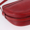 LOUIS VUITTON Epi Jeune Fille MM Shoulder Bag Red M52157 LV Auth 192062-12
