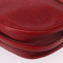 LOUIS VUITTON Epi Jeune Fille MM Shoulder Bag Red M52157 LV Auth 192062-13