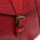 LOUIS VUITTON Epi Jeune Fille MM Shoulder Bag Red M52157 LV Auth 192062-15