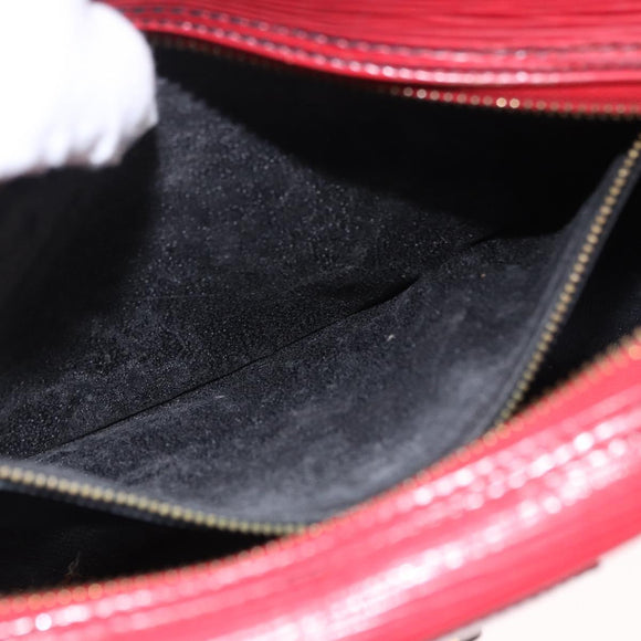 LOUIS VUITTON Epi Jeune Fille MM Shoulder Bag Red M52157 LV Auth 192062