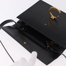 CARTIER PANTHERE Shoulder Bag Leather Black Gold Auth 192063V-19