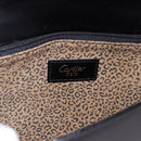 CARTIER PANTHERE Shoulder Bag Leather Black Gold Auth 192063V-20