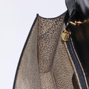 CARTIER PANTHERE Shoulder Bag Leather Black Gold Auth 192063V-22