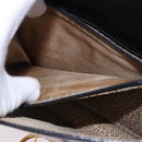 CARTIER PANTHERE Shoulder Bag Leather Black Gold Auth 192063V-11