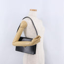 CARTIER PANTHERE Shoulder Bag Leather Black Gold Auth 192063V-23