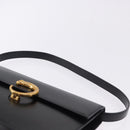 CARTIER PANTHERE Shoulder Bag Leather Black Gold Auth 192063V-14