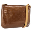 LOUIS VUITTON Monogram Vernis Thompson Street Bag Bronze M91124 LV Auth 192067-1