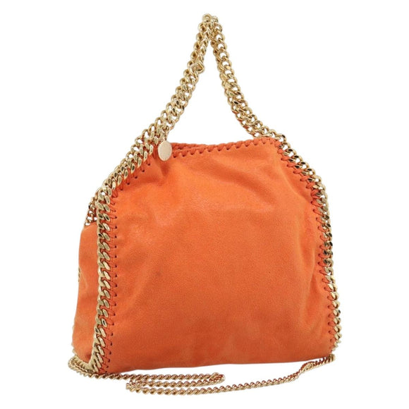 Stella MacCartney Chain Farabella Mini Bag polyester 2way Orange Auth 192069V