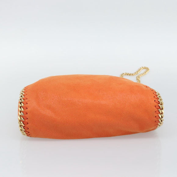 Stella MacCartney Chain Farabella Mini Bag polyester 2way Orange Auth 192069V