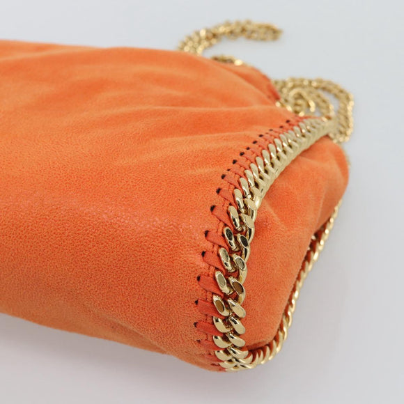 Stella MacCartney Chain Farabella Mini Bag polyester 2way Orange Auth 192069V