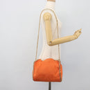 Stella MacCartney Chain Farabella Mini Bag polyester 2way Orange Auth 192069V-23