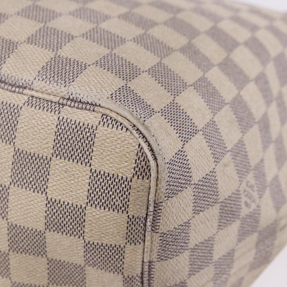 LOUIS VUITTON Damier Azur Neverfull GM Tote Bag N41360 LV Auth 192070
