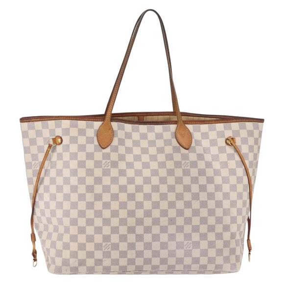 LOUIS VUITTON Damier Azur Neverfull GM Tote Bag N41360 LV Auth 192070