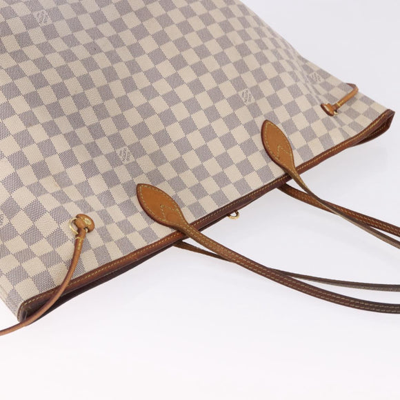 LOUIS VUITTON Damier Azur Neverfull GM Tote Bag N41360 LV Auth 192070