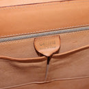 CELINE Macadam Canvas Medallion Hand Bag PVC Leather Brown Gold Auth 192071A-18