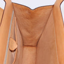 CELINE Macadam Canvas Medallion Hand Bag PVC Leather Brown Gold Auth 192071A-19