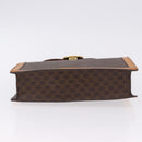CELINE Macadam Canvas Medallion Hand Bag PVC Leather Brown Gold Auth 192071A-5