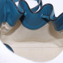 LOEWE Ghibli Collaboration Hammock Mini Hand Bag Leather Navy Gold Auth 192072SM-22