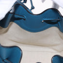LOEWE Ghibli Collaboration Hammock Mini Hand Bag Leather Navy Gold Auth 192072SM-23
