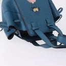 LOEWE Ghibli Collaboration Hammock Mini Hand Bag Leather Navy Gold Auth 192072SM-6