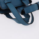 LOEWE Ghibli Collaboration Hammock Mini Hand Bag Leather Navy Gold Auth 192072SM-7