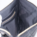 CHANEL Matelasse Clutch Bag Lamb Skin Black Gold CC Auth 192073SAM-18