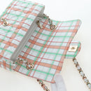 CHANEL Mini Matelasse 20 Chain Bag Lamb Skin Multicolor Gold CC Auth 192077SM-20