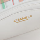 CHANEL Mini Matelasse 20 Chain Bag Lamb Skin Multicolor Gold CC Auth 192077SM-22
