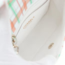 CHANEL Mini Matelasse 20 Chain Bag Lamb Skin Multicolor Gold CC Auth 192077SM-9