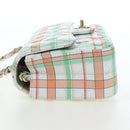 CHANEL Mini Matelasse 20 Chain Bag Lamb Skin Multicolor Gold CC Auth 192077SM-3