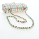 CHANEL Mini Matelasse 20 Chain Bag Lamb Skin Multicolor Gold CC Auth 192077SM-7