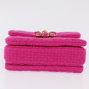 CHANEL Mini Matelasse 18 Chain Shoulder Bag tweed Pink Gold CC Auth 192078SM-5