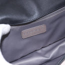 CHANEL Lipstick Chain Shoulder Bag Patent leather Black Silver CC Auth 192079V-18