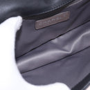 CHANEL Lipstick Chain Shoulder Bag Patent leather Black Silver CC Auth 192079V-11