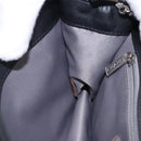 CHANEL Lipstick Chain Shoulder Bag Patent leather Black Silver CC Auth 192079V-20
