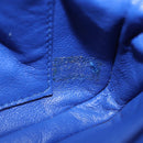 CHANEL Mini Matelasse 17 Chain Shoulder Bag Lamb Skin Blue Gold CC Auth 192080M-24