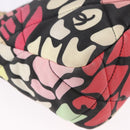 CHANEL Matelasse Chain Shoulder Bag Canvas 2way Multicolor Gold CC Auth 192081M-14
