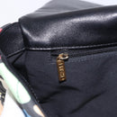 CHANEL Matelasse Chain Shoulder Bag Canvas 2way Multicolor Gold CC Auth 192081M-22