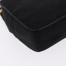 CHANEL Matelasse Chain Shoulder Bag Satin Black Gold CC Auth 192082V-12