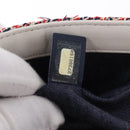 CHANEL Matelasse Chain Shoulder Bag Tweed Red Gold CC Auth 192084SAM-22